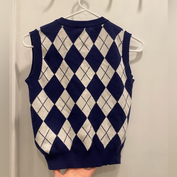 Tidal Nest Argyle Plaid Sweater Vest - Picture 5 of 7